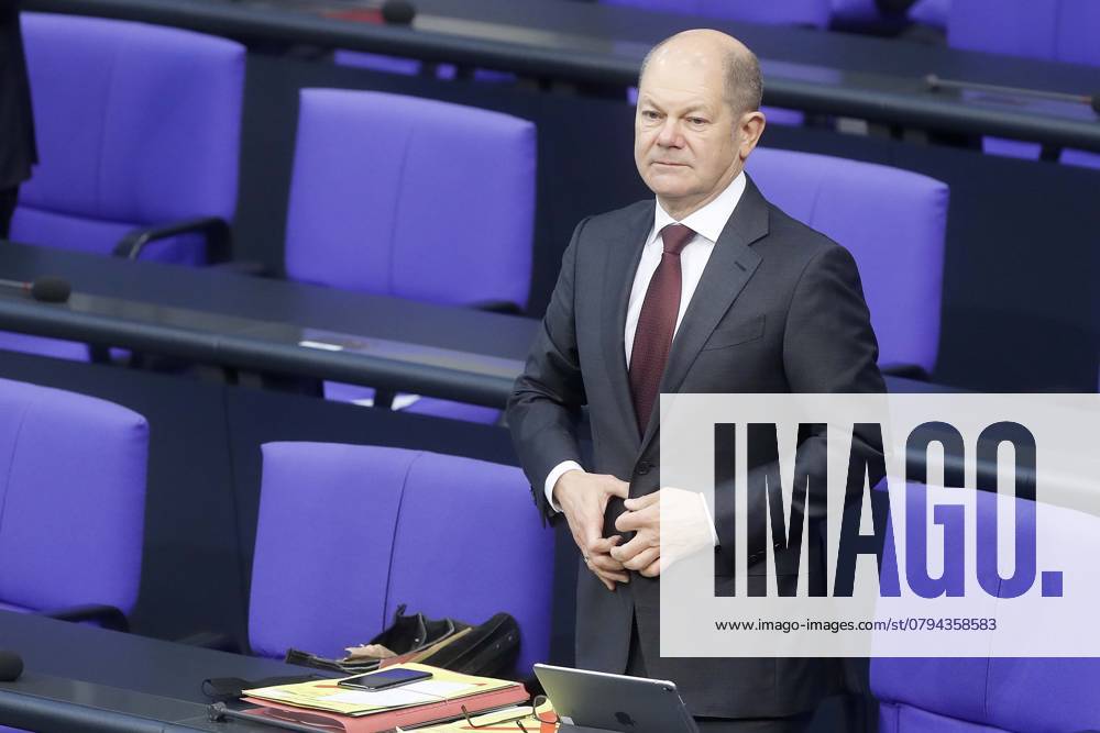 Bundesfinanzminister Olaf Scholz, SPD, in der 197. Sitzung des Deutscher Bundestag, Haushaltberatungen, Berlin Deutschland, Germany