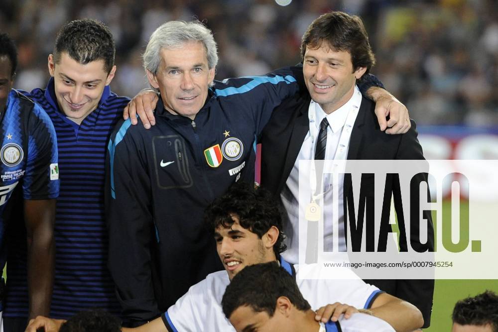 Finale der Coppa Italia 2011 in Rom - Sieger Inter Mailand jubelt - - Leonardo und Giuseppe Baresi