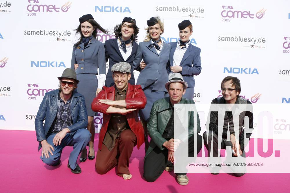 Sportfreunde Stiller bei der Verleihung des Musikpreis VIVA COMET 2009 in der Koenig-Pilsener-Arena in Oberhausen, Germany