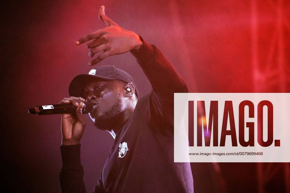 Turku, Finnland. 7. Juli 2017. Der britische Grime Rapper Stormzy performt auf dem finnischen Open Air Festival Ruisrock. 1042202231