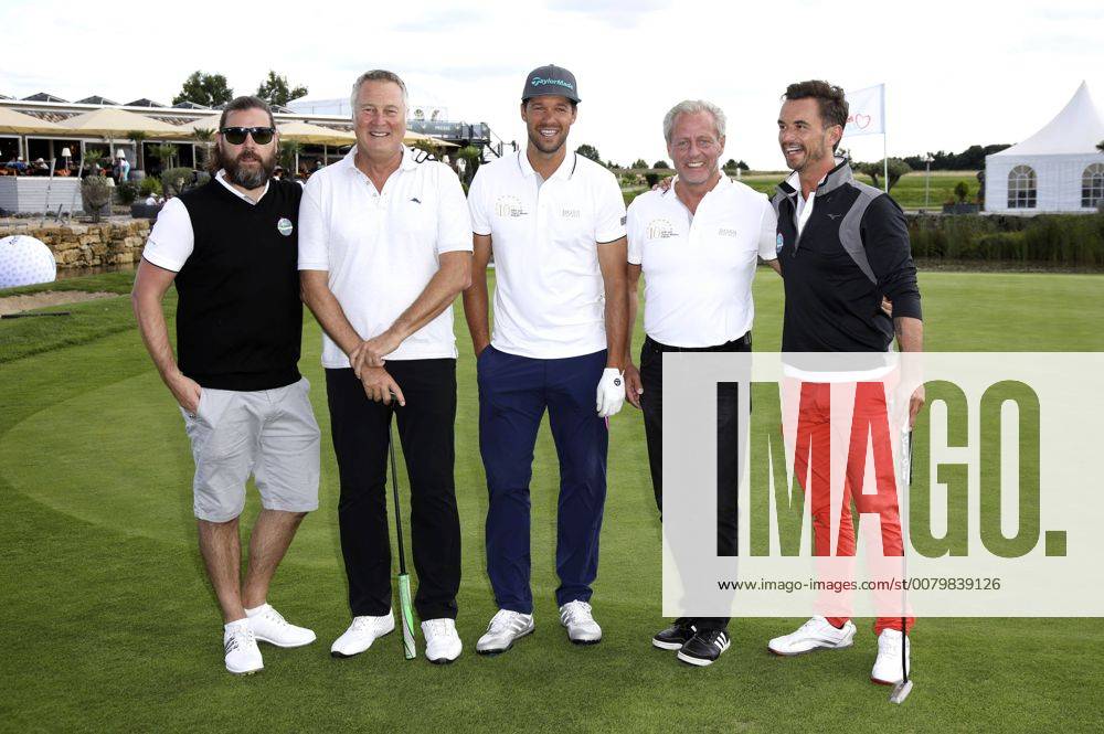 Rea Garvey, Jürgen B. Harder, Michael Ballack, Steffen Göpel und Florian Silbereisen beim 10. GRK Golf Charity Masters 2017 in der Golfanlage Golfclub Leipzig im Golfresort Machern. Leipzig, 19.08.2017 Foto:xS.xGabschx xFuturexImage