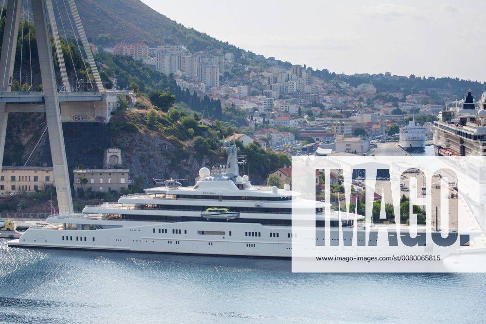 Megayacht Eclipse owned by Russian multimillionaire Roman Abramovich fueling up in the Gruz harbor - Dubrovnik, Croatia 10.09.2017., Dubrovnik, Croatia - INA tank trucks deliverd fuel for megayacht Eclipse owned by Russian multimillionaire Roman Abramovich in the Gruz harbor. GrgoxJelavic PIXSELL