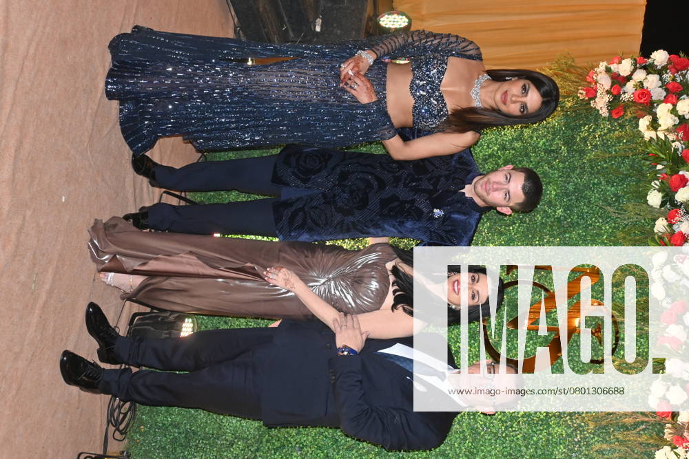 Mumbai, India, 6, FEBRUARY, 2025: Priyanka Chopra, joined by Nick Jonas, Anusha Dandekar, and Madhu Chopra, made a stunning appearance at her brother s sangeet ceremony. The glamorous gathering radiated celebration vibes, with the Jonas family adding an international charm to the festivities.