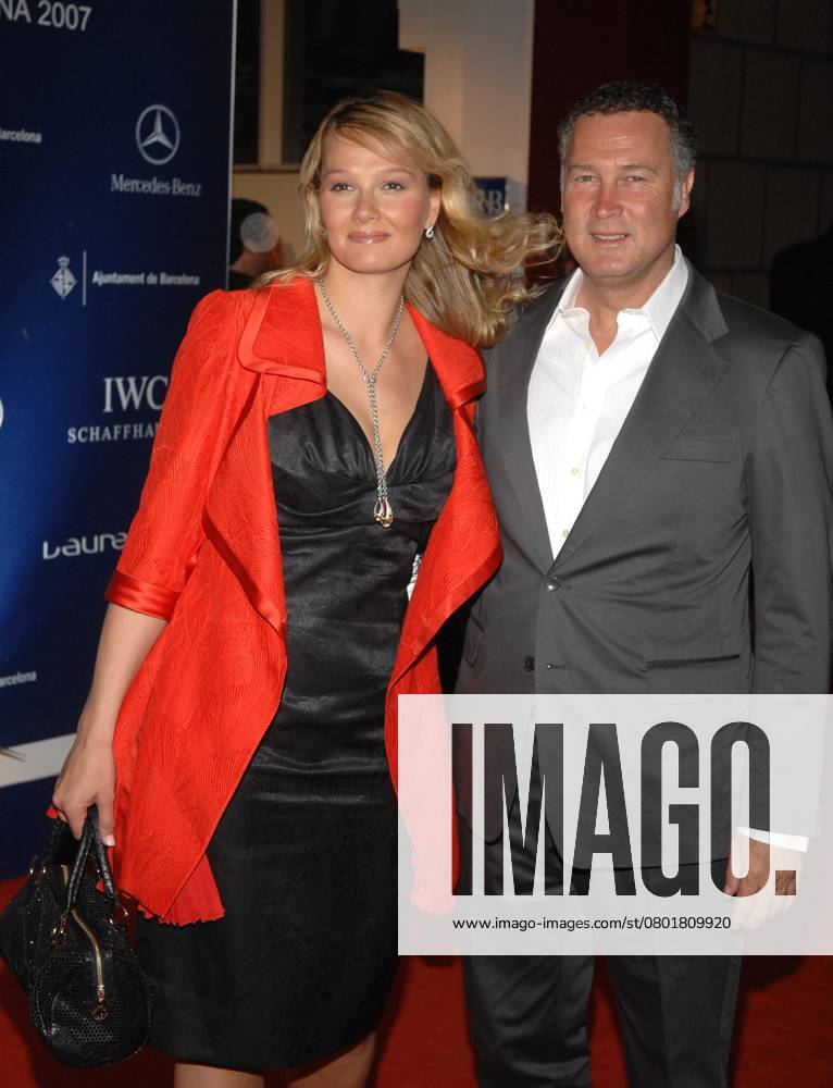 Franciska van Almsick mit Juergen B. Harder Vorempfang Verleihung der Laureus World Sport Awards Barcelona 01.04.2007 BREUEL-BILD JURI REETZ Spanien Germany