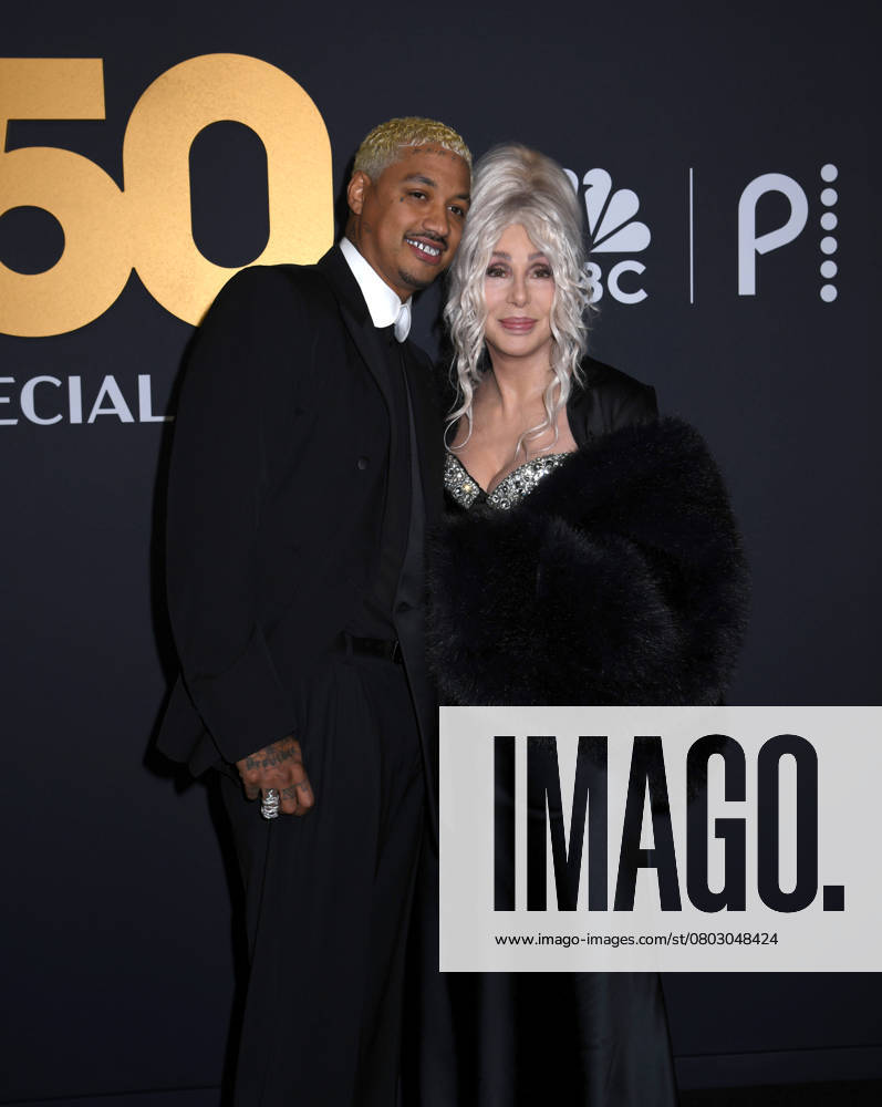 New York, New York, Unites States: Alexander Edwards and Cher attend the SNL50: The Anniversary Show at 30 Rockefeller Plaza in New York. February 16, 2025. New York Unites States - ZUMAp281 20250216_zea_p281_087