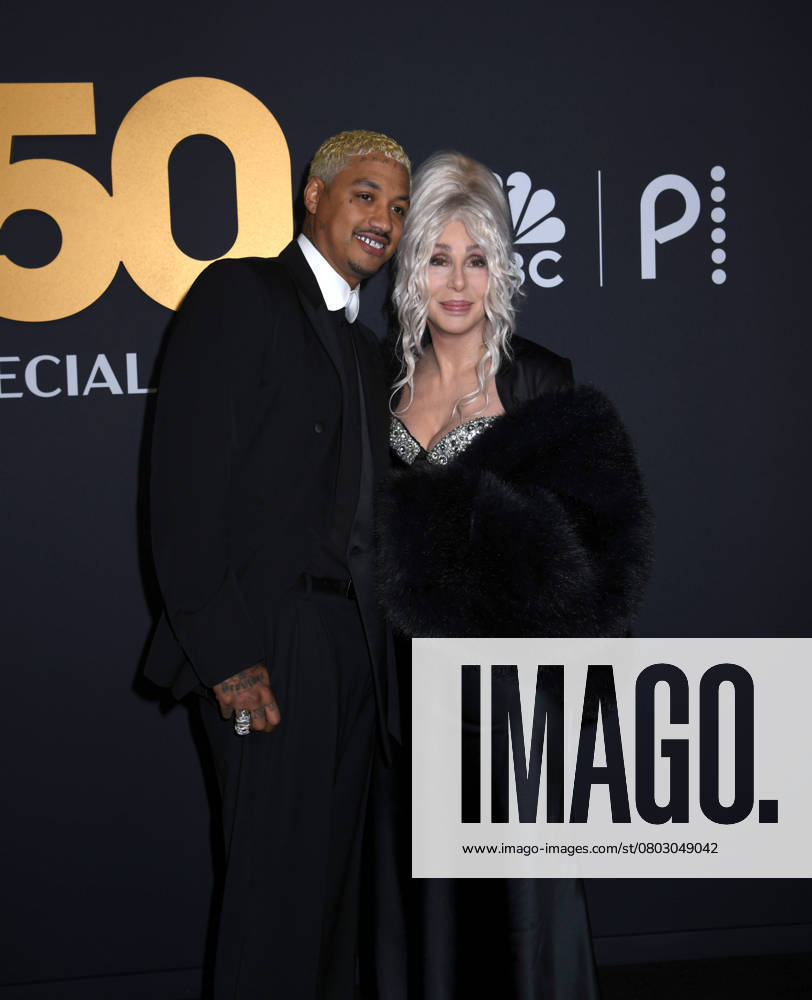 New York, New York, Unites States: Alexander Edwards and Cher attend the SNL50: The Anniversary Show at 30 Rockefeller Plaza in New York. February 16, 2025. New York Unites States - ZUMAp281 20250216_zea_p281_094