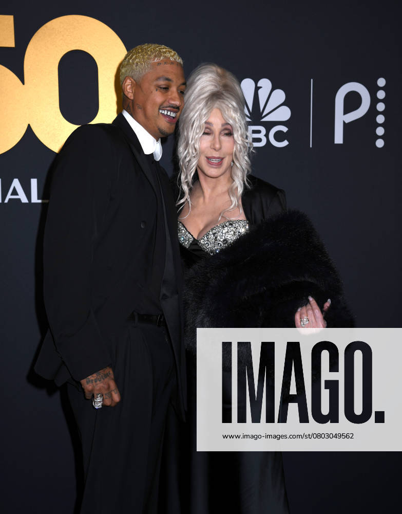 New York, New York, Unites States: Alexander Edwards and Cher attend the SNL50: The Anniversary Show at 30 Rockefeller Plaza in New York. February 16, 2025. New York Unites States - ZUMAp281 20250216_zea_p281_098