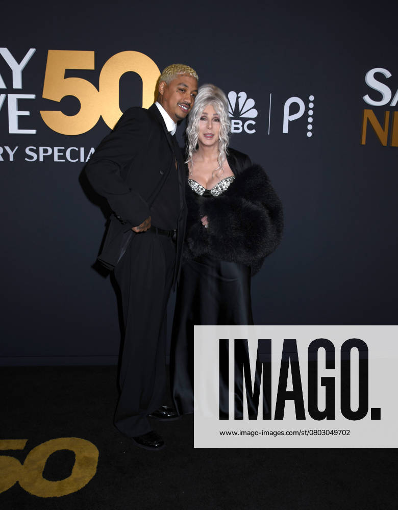 New York, New York, Unites States: Alexander Edwards and Cher attend the SNL50: The Anniversary Show at 30 Rockefeller Plaza in New York. February 16, 2025. New York Unites States - ZUMAp281 20250216_zea_p281_102