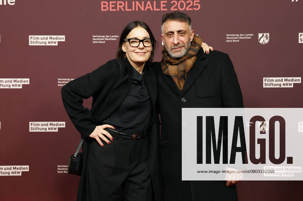 Nicolette Krebitz und Kida Khodr Ramadan beim 22. NRW Empfang des Landes NRW und der Film- und Medienstiftung NRW im Rahmen der Berlinale 2025 in der Vertretung des Landes Nordrhein-Westfalen. Berlin