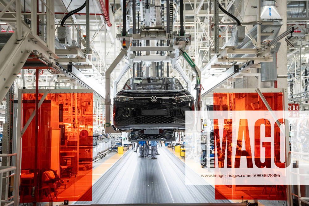 Kombinierte Produktionslinie für die Elektrofahrzeuge ID.4 und ID.7 im Emder Volkswagen-Werk;Kombinierte Produktionslinie für die Elektrofahrzeuge ID.4 und ID.7 im Emder Volkswagen-Werk, Emden Niedersachsen Deutschland VW-Werk