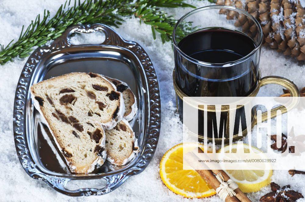 Christmas Stollen And Hot Wine Punch