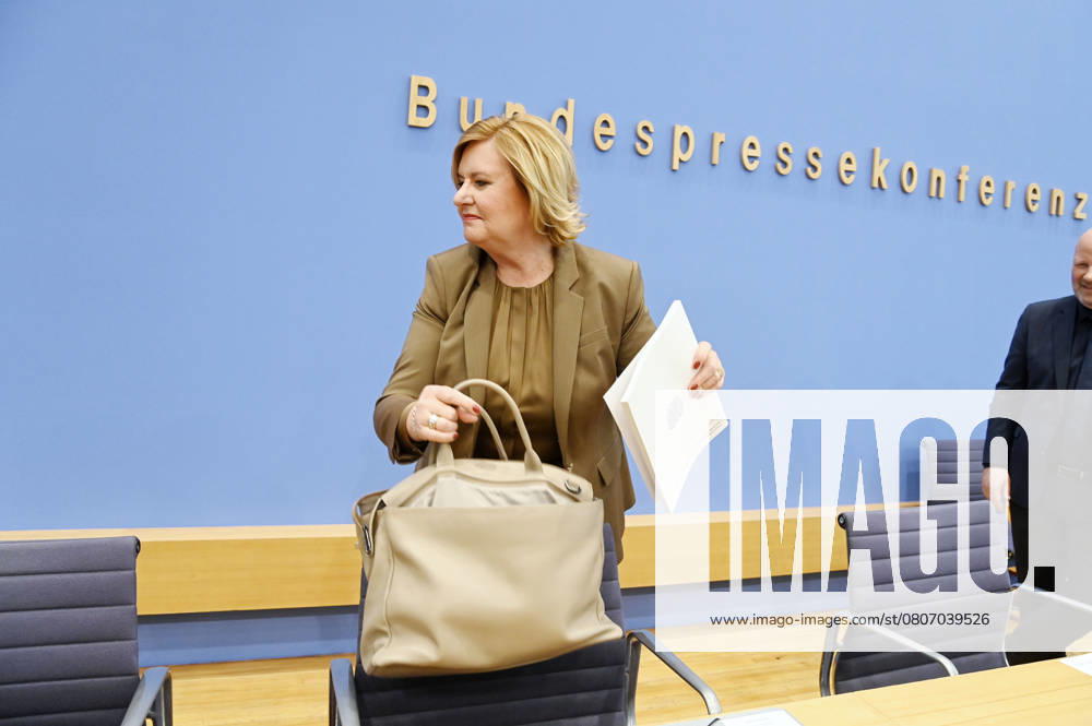Eva Högl bei der Bundespressekonferenz Vorstellung des Jahresberichtes 2024 im Haus der Bundespressekonferenz. Berlin