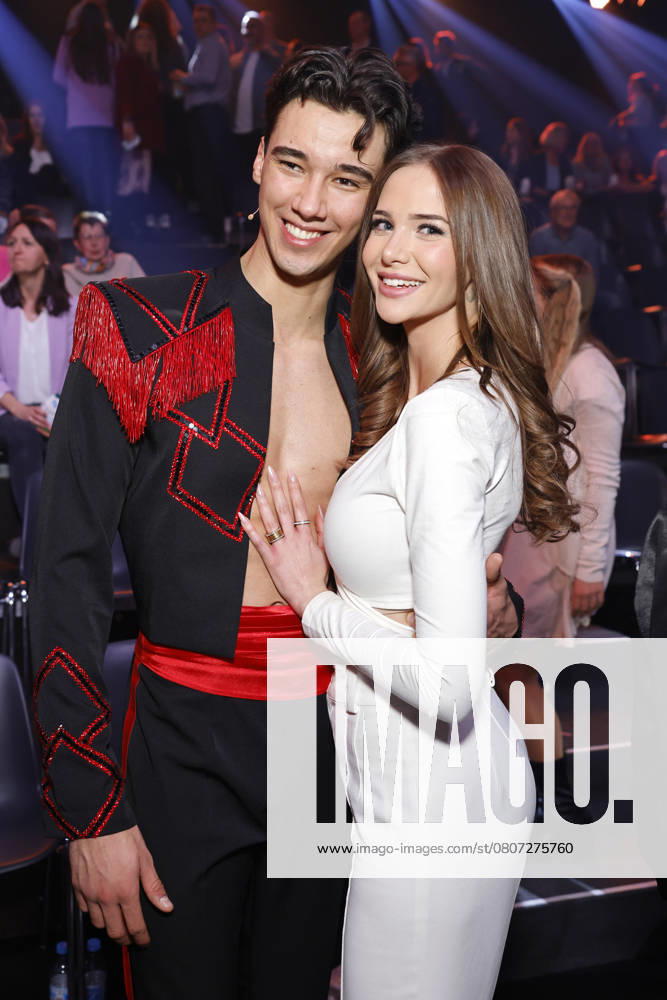 Golfprofi Diego Pooth und seine Freundin Model Louisa Büscher bei der 18. Staffel der RTL-Tanzshow Lets Dance im Coloneum. Köln, 14.03.2025 NRW Deutschland