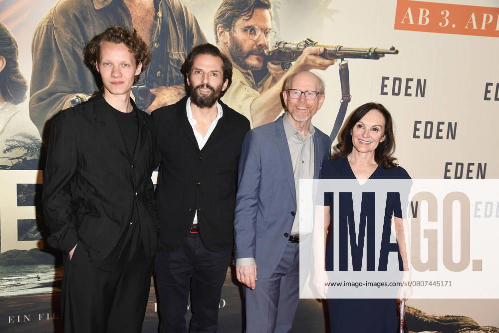 Felix Kammerer, Quirin Berg, Ron Howard und Jasna Vavra bei der EDEN Film Premiere am 20.03.2025 in Berlin Eden Filmpremiere in Berlin