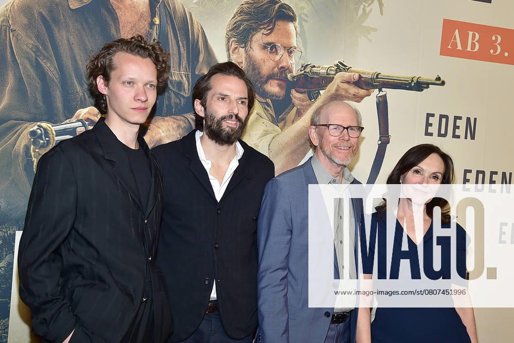 Special Screenings von EDEN Felix Kammer, Quirin Berg GF Wiedemann & Berg Filmproduktion Ron Howard, Regisseur, Jasna Vavra Head of Theatrical Entertainment, V.l.n.r Special Screenings von EDEN in Berlin, am 20.03.2025