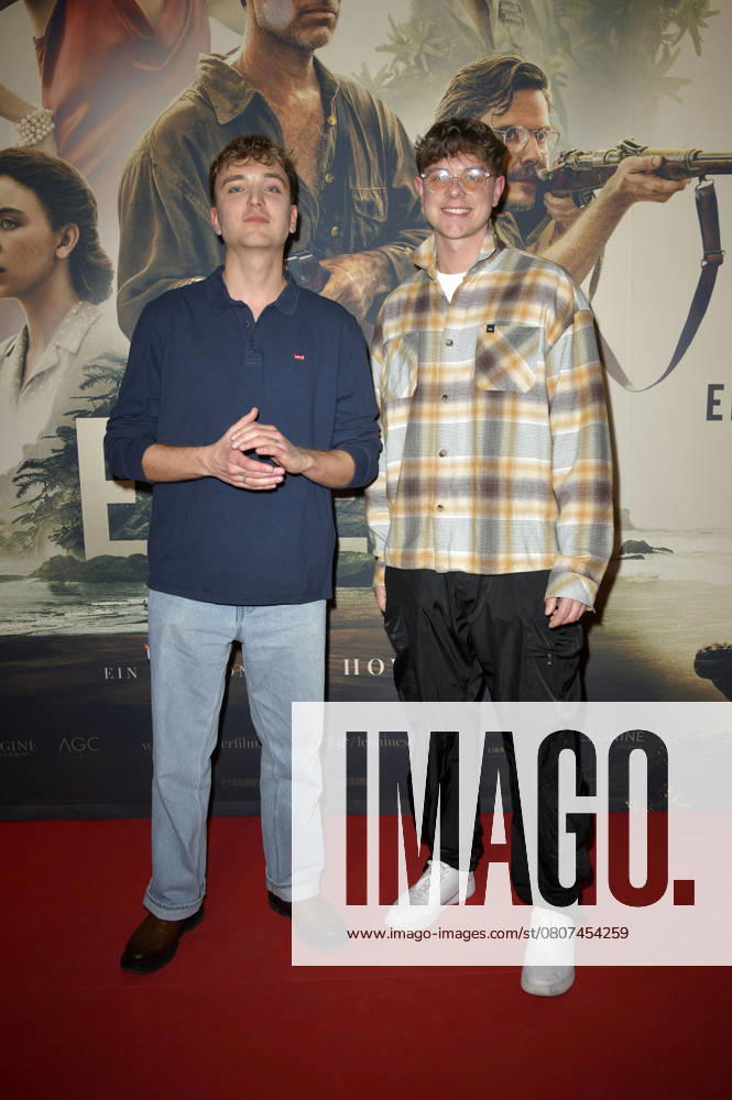 Jonas Wuttke und Jonas Ems beim Special Screening des Kinofilms Eden in der Astor Film Lounge. Berlin