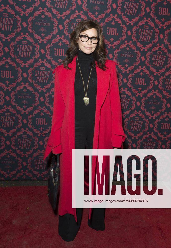 Search Party Staffelpremiere in New York USA: TBS premiere season 2 Search Gina Gershon wearing coat by Christian Siriano attends season 2 premiere of Search Party at Public New York New York United States Public LevxRadin