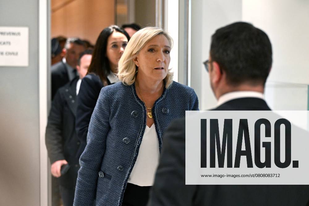 France Marine Le Pen found guilty of misappropriating public funds PHOTOPQR OUEST FRANCE Stéphane Geufroi Paris 31 03 2025 The Paris court handed down its decision in the RN trial on Monday March 31 Far-right figure Marine Le Pen was sentenced to five years ineligibility with immediate execution, greatly compromising her political future France s Marine Le Pen has been found guilty of misappropriating European funds to finance her far right National Rally RN party, in a case which could lead to her being barred from standing in the 2027 presidential election Paris France