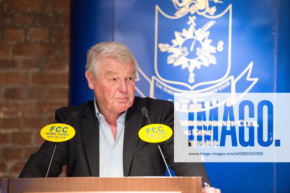 Hong Kong, Hong Kong SAR, CHINA - HONG KONG SAR,CHINA: November 28, 2017. Lord Paddy Ashdown of Norton-sub-Hamdon gives a politically inflamed speech on the Basic Law in the Foreign Correspondents Club, Central Hong Kong Hong Kong CHINA - ZUMAr144 20171128_zap_r144_004