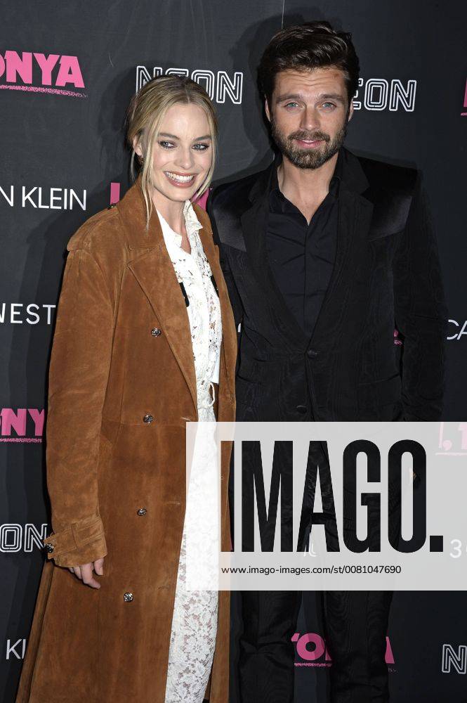 Margot Robbie und Sebastian Stan bei der Premiere des Kinofilms I, Tonya im Village East Cinema. New York