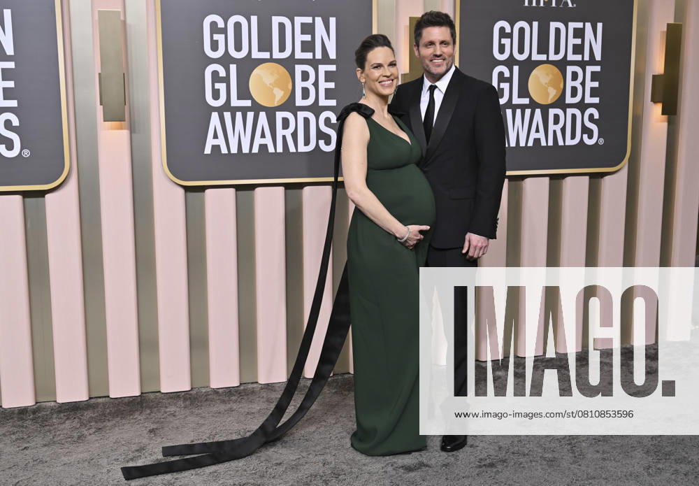 80th Annual Golden Globe Awards Hilary Swank and Philip Schneider on the red carpet at the 80th Annual Golden Globe Awards® at the Beverly Hilton in Beverly Hills, CA on Tuesday, January 10, 2023 Los Angeles California USA