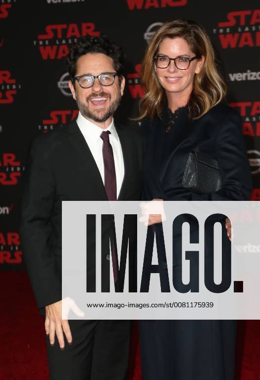 LOS ANGELES, CA - DECEMBER 9: J.J. Abrams and Katie McGrath at the World Premiere of LucasfilmÕs Star Wars: The Last Jedi at The Shrine Auditorium in Los Angeles, California on December 9, 2017.