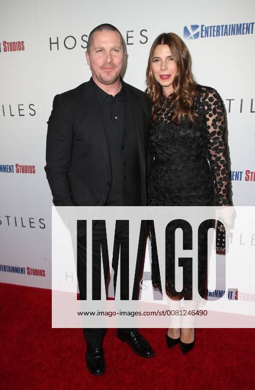 BEVERLY HILLS, CA - DECEMBER 14: Christian Bale and Sibi Blazic at the Los Angeles Premiere of Hostiles at the Samuel Goldwyn Theater in Beverly Hills, California on December 14, 2017.