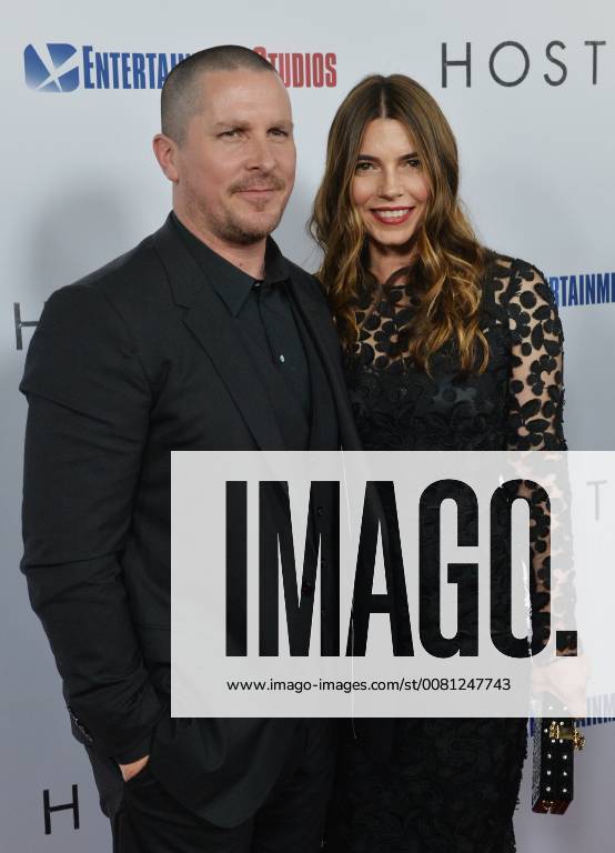 Cast member Christian Bale and his wife Sibi Blazic attend the premiere of the motion picture western Hostiles at the Academy of Motion Picture Arts & Sciences in Beverly Hills, California on December 14, 2017. Storyline: In 1892, a legendary Army captain reluctantly agrees to escort a Cheyenne chief and his family through dangerous territory. LAP2017121425 JIMxRUYMEN