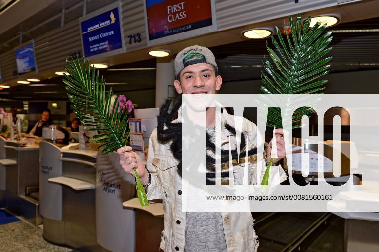 RTL - Dschungelcamp 2018. Daniele Negroni anläßlich der Abreise der Kandidaten der RTL - Sendung Ich bin ein Star - holt mich hier raus zum Dschungel-Camp 2018 am 13.01.2018 auf dem Flughafen Frankfurt Main.