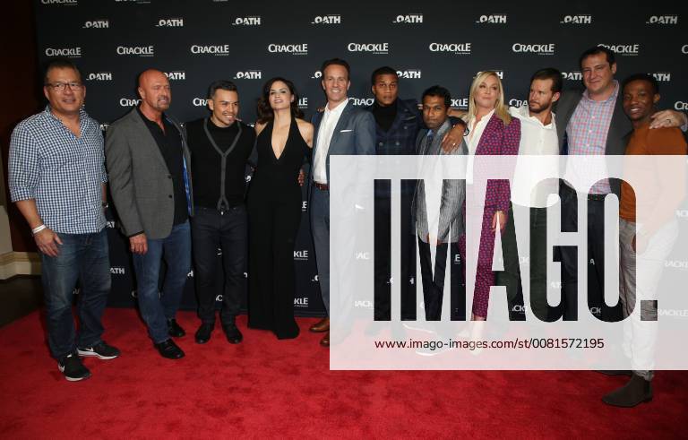 Crackle Serienpremiere in Pasadena January 15, 2018 - Pasadena, CA, U.S. - 15 January 2018 - Pasadena, California - Joe Halpin, Arlen Escarpeta, Katrina Law, Joseph Julian Soria, Eric Berger, Elisabeth Rohm, Ryan Kwanten, Cory Hardrict. â€oeThe Oath†Photo Opp with the cast of Crackleâ€⠢s new drama series at The Winter TCA. Photo Credit: AdMedia Pasadena U.S. - ZUMAa123 20180115_zaa_a123_073