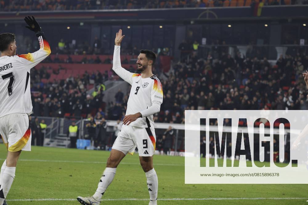 Tim Kleindienst (Borussia Mönchengladbach) bejubelt sein Tor zum 7:0 beim Spiel der UEFA Nations League: Deutschland vs Bosnien-Herzegowina, Freiburg, Deutschland Deutschland Tim Kleindienst (Borussia Mönchengladbach) celebrates his goal to make it 7-0 during the UEFA Nations League match: Germany v Bosnia-Herzegovina, Freiburg, Germany Germany