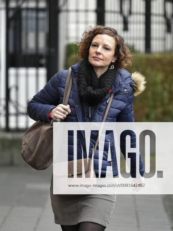 Federation Wallonia - Brussels Minister of Education and School Buildings Marie-Martine Schyns arrives for a party bureau of french-speaking Christian democrats cdH, on Monday 22 January 2018 in Namur. JOHNxTHYS 05281042