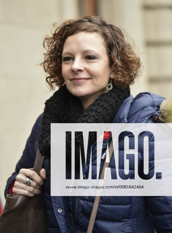 Federation Wallonia - Brussels Minister of Education and School Buildings Marie-Martine Schyns arrives for a party bureau of french-speaking Christian democrats cdH, on Monday 22 January 2018 in Namur. JOHNxTHYS 05281044