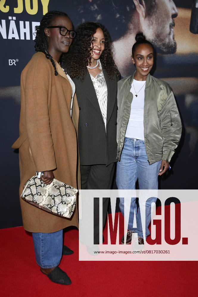 Anna Dushime, Joy Denalane und Hadnet Tesfai bei der Premiere der ARD Doku-Serie Max & Joy - Komm näher in der Astor Film Lounge. Berlin