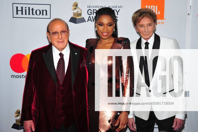 NEW YORK, NY - JANUARY 27: Clive Davis, Jennifer Hudson and Barry Manilow at the Clive Davis and Recording Academy Pre-Grammy Gala and Grammy Salute to Industry Icons Honoring Jay-Z on January 27, 2018 in New York City.