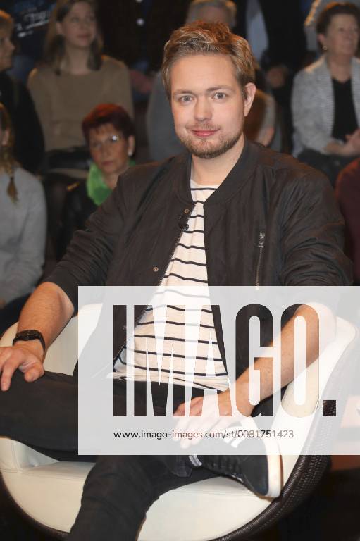 Bastian Bielendorfer bei der Aufzeichnung der ZDF-Talkshow Markus Lanz im Fernsehmacher Studio im Phoenixhof. Hamburg
