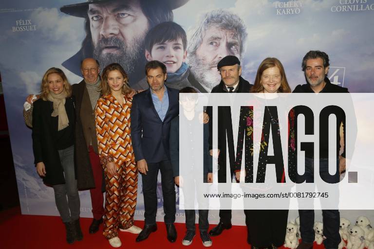 Lilou Fogli - Andre Penvern - Margaux Chatelier - Clovis Cornillac - Felix Bossuet - Tcheky Karyo - Anne Benoit CELEBRITES : Avant Premiere Belle et Sebastien 3 - Paris - 04 02 2018 MichaelBaucher Panoramic