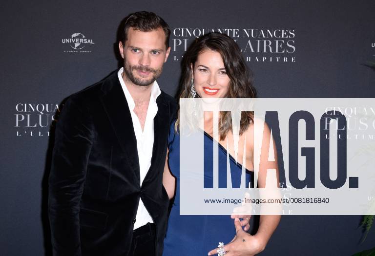 Fifty Shades of Grey 3 Premiere in Paris Jamie Dornan ( acteur ) et sa femme Amelia Warner lors du photocall pour l avant premiere du film 50 NUANCES PLUS CLAIRES a Paris CELEBRITES : Avant premiere du film 50 NUANCES PLUS CLAIRES - Paris - 06 02 2018 FedericoPestellini Panoramic