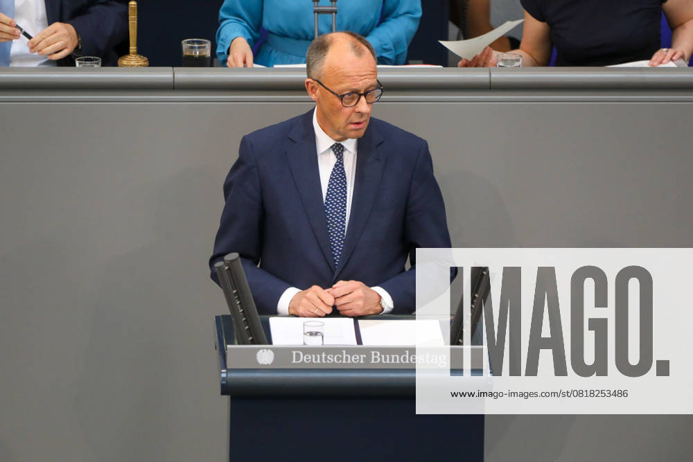 3. Plenarsitzung des Deutschen Bundestages Berlin, 14.5.2025 Bundeskanzler Friedrich Merz bei der 3. Plenarsitzung des Deutschen Bundestages in Berlin Berlin Deutschland