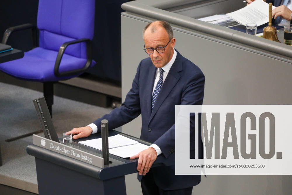 3. Plenarsitzung des Deutschen Bundestages Berlin, 14.5.2025 Bundeskanzler Friedrich Merz bei der 3. Plenarsitzung des Deutschen Bundestages in Berlin Berlin Deutschland