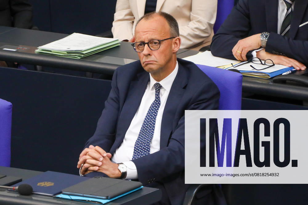 3. Plenarsitzung des Deutschen Bundestages Berlin, 14.5.2025 Bundeskanzler Friedrich Merz bei der 3. Plenarsitzung des Deutschen Bundestages in Berlin Berlin Deutschland