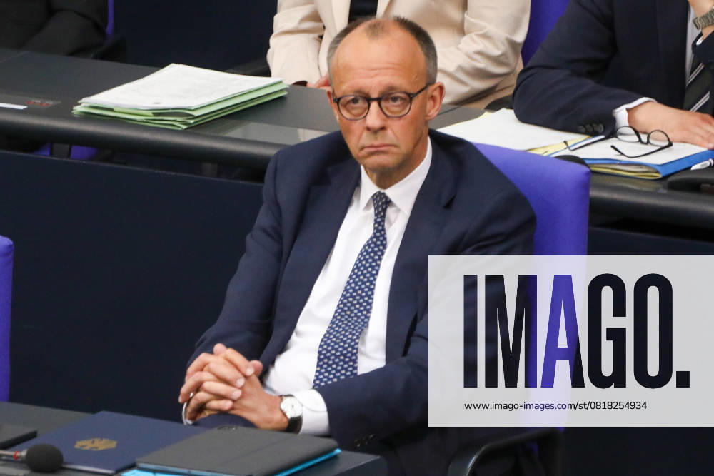 3. Plenarsitzung des Deutschen Bundestages Berlin, 14.5.2025 Bundeskanzler Friedrich Merz bei der 3. Plenarsitzung des Deutschen Bundestages in Berlin Berlin Deutschland
