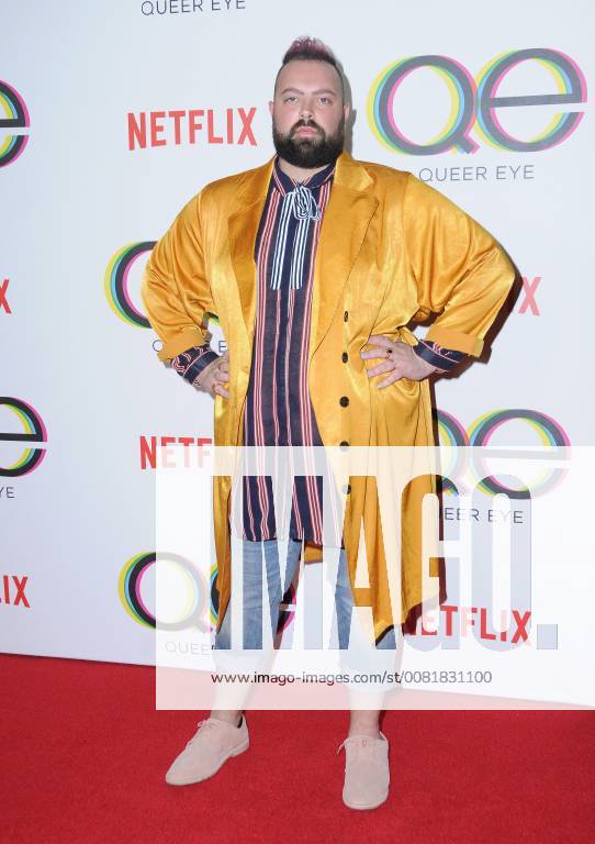 West Hollywood, CA, U.S. - 07 February 2018 - West Hollywood, California - Troy Solomon. Netflix s Queer Eye Season 1 Premiere held at the Pacific Design Center. Photo Credit: Birdie Thompson AdMedia West Hollywood U.S. - ZUMAa123 20180207_zaa_a123_223