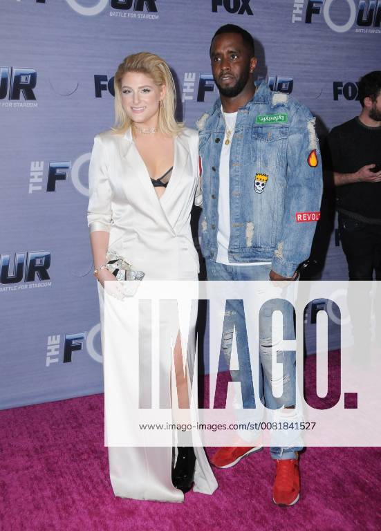 West Hollywood, CA, U.S. - 08 February 2018 - West Hollywood, California - Meghan Trainor, Sean Diddy Combs. The Four: Battle For Stardom season finale viewing party held at Delilah. Photo Credit: Birdie Thompson AdMedia West Hollywood U.S. - ZUMAa123 20180208_zaa_a123_098