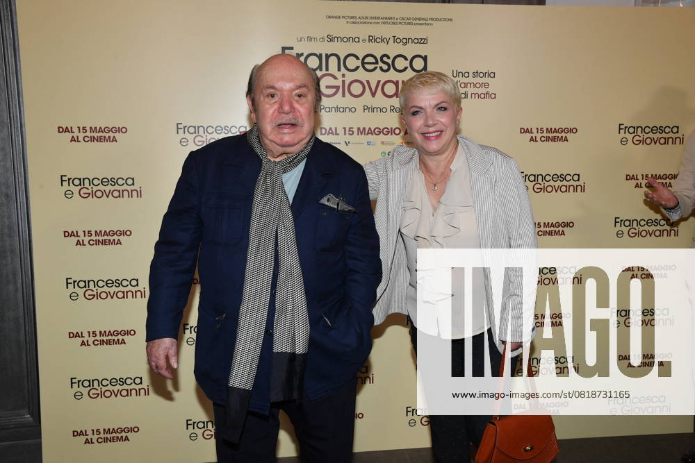 Rome, Cinema Quattro Fontane Preview of the film Francesca and Giovanni A story of love and mafia Rome, Cinema Quattro Fontane Preview of the film Francesca and Giovanni A story of love and mafia , In the photo: Lino Banfi Rosanna Banfi Rome Italy