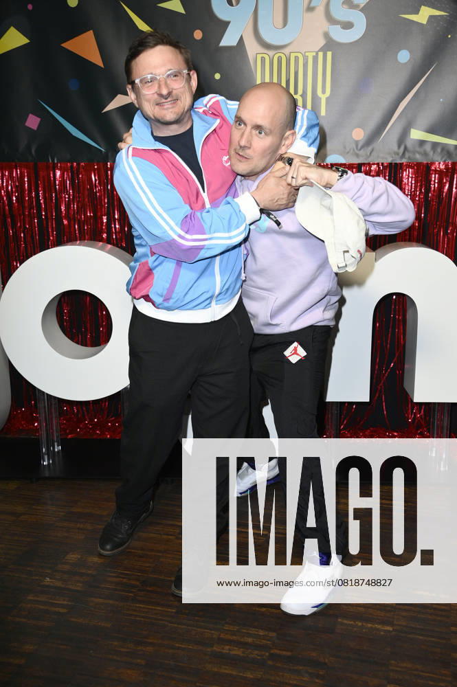 Florian Lukas und Oli.P bei der Premiere der 1. Staffel der Joyn Serie Messiah Superstar im Bi Nuu. Berlin
