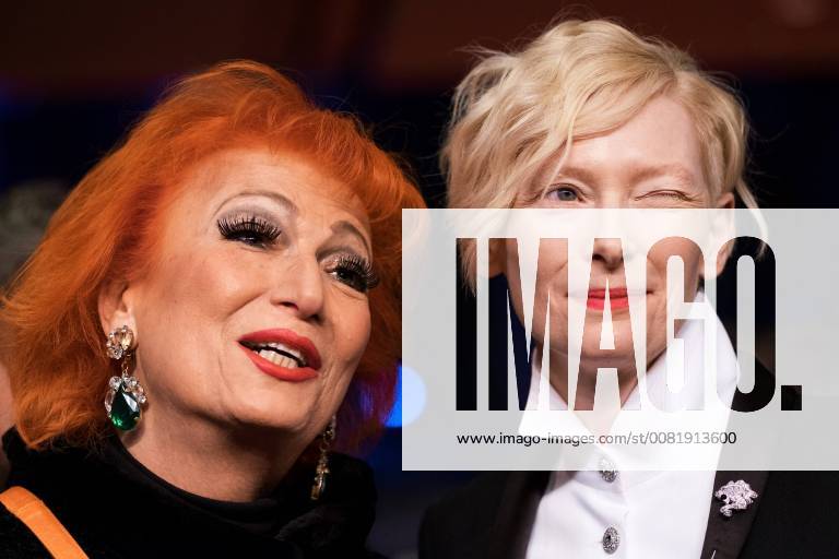 Schauspielerin Tilda Swinton und Zazie de Paris anlässlich der Eröffnung der 68. Internationalen Filmfestspiele in Berlin mit dem Film ISLE OF DOGS snapshot-photography xK.M.Krause