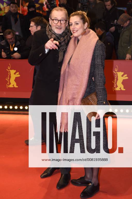 Peter Lohmeyer with girlfriend Leonie Seifert attending the Transit premiere at the 68th Berlin International Film Festival Berlinale 2018 at Berlinale-Palast on February 17 in Berlin, Germany.