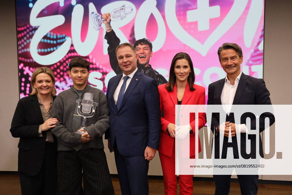 Song Contest Sieger 2025 JJ Empfang in Wien Wien, ORF, 18. 05. 2025 Stefanie GROISS HOROWIZT, JJ , Andreas BABLER, Roland WEIßMANN
