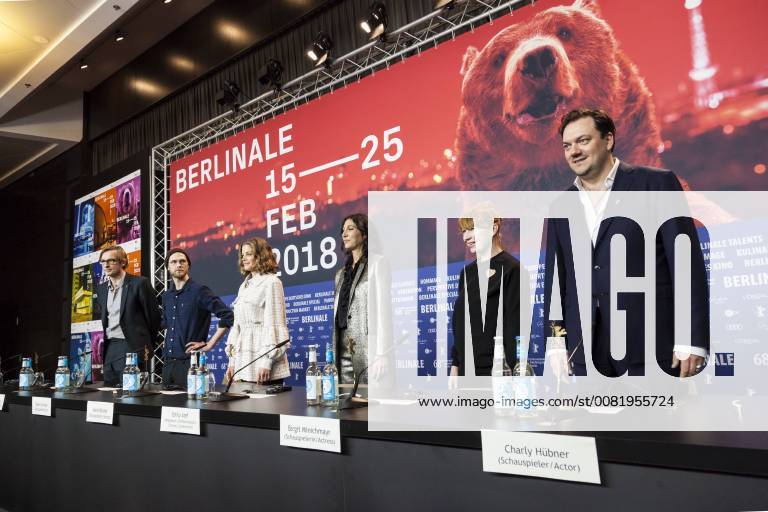 Karsten Stöter, Robert Gwisdek, Marie Bäumer, Emily Atef, Birgit Minichmayr, Charly Hübner auf der Pressekonferenz zur Premiere von 3 Tage in Quiberon auf der Berlinale am 19.2.2018 in Berlin Karsten Stöter, Robert Gwisdek, Marie Bäumer, Emily Atef, Birgit Minichmayr, Charly Hübner auf der Pressekonferenz zur Premiere von 3 Tage in Quiberon auf der Berlinale am 19.2.2018 in Berlin